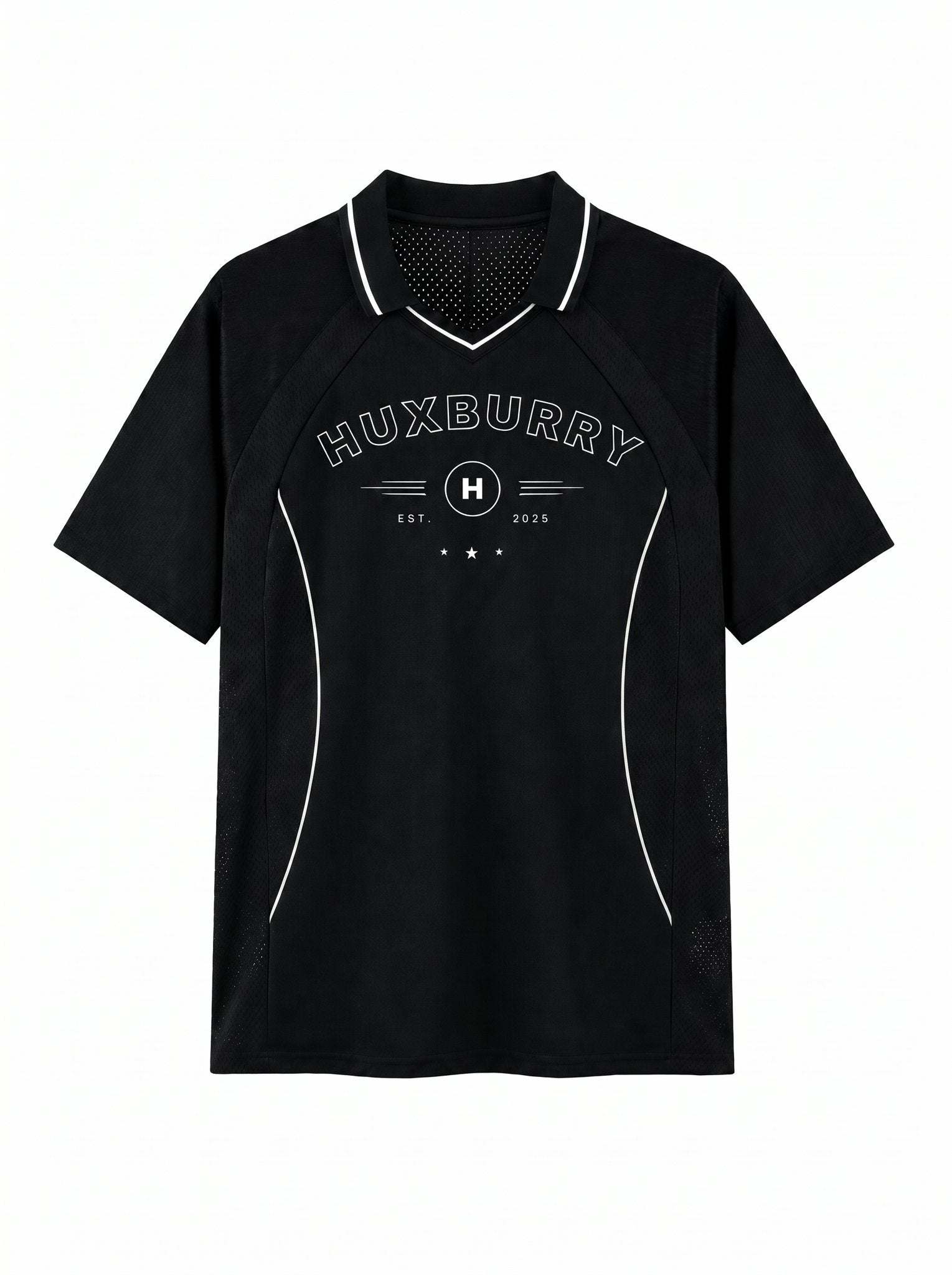 Striped V-Neck Soccer Jersey